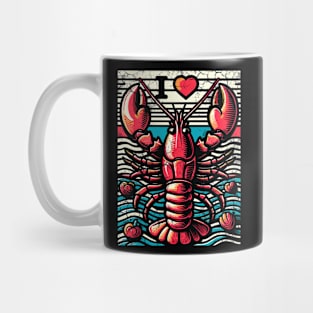 I Heart Crawfish Crayfish Crawdad Boil Design Mug